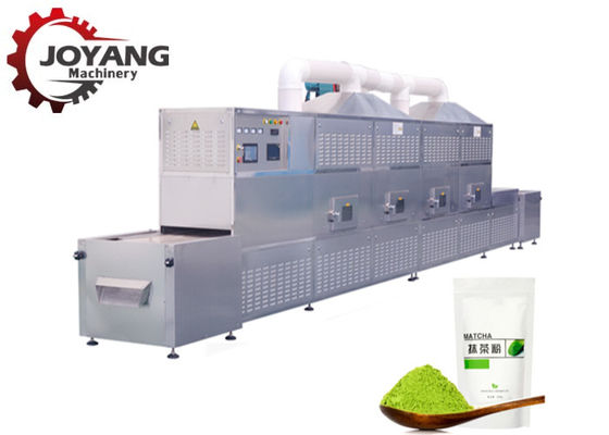 Plc-Mikrowellensterilisations-Maschine für das grüner Tee-Pulver Matcha, das schwarzen Tee trocknet