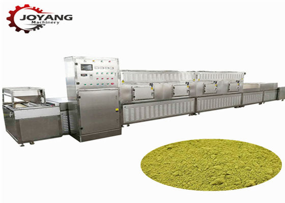 Automatische grüner Tee-Pulver-Mikrowellensterilisations-Maschine mit PLC-Steuerung